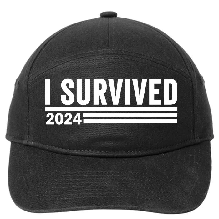 I Survived 2024 7-Panel Snapback Hat