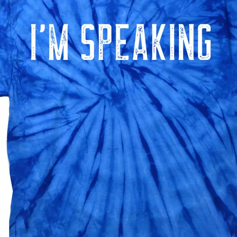 IM Speaking 2020 Vice President Debate Funny Gift Tie-Dye T-Shirt