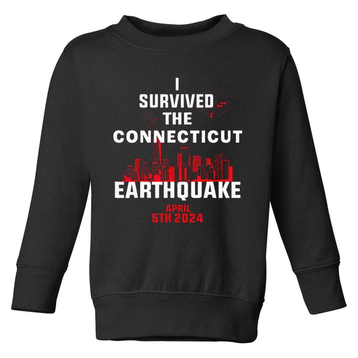 I Survived 4.8 The Nyc Earthquake April 5th 2024 Toddler Sweatshirt