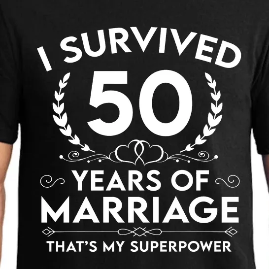 I Survived 50 Years Of Marriage Pajama Set