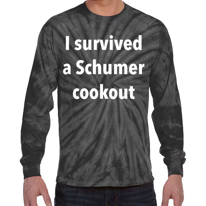 I Survived A Schumer Cookout Tie-Dye Long Sleeve Shirt