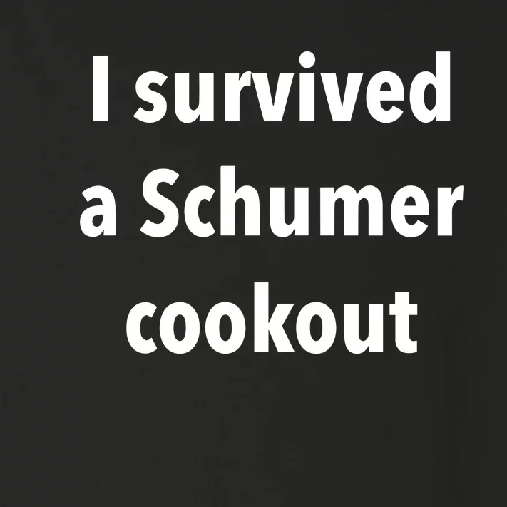 I Survived A Schumer Cookout Toddler Long Sleeve Shirt