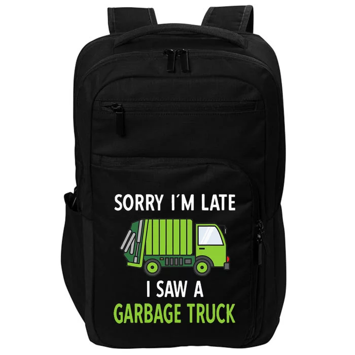 I Saw A Garbage Truck Costume Recycling Garbage Impact Tech Backpack