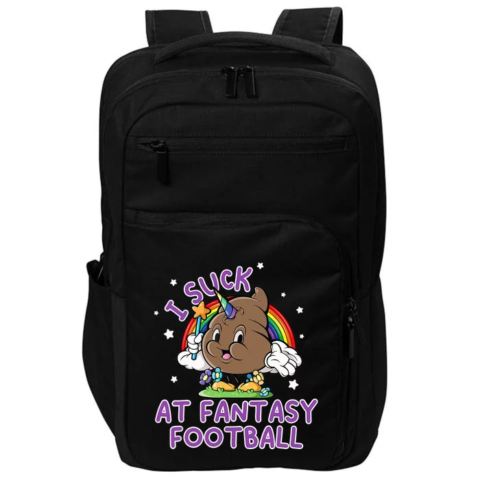 I Suck At Fantasy Football Funny Football Loser Impact Tech Backpack