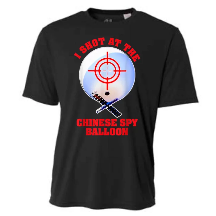 I Shot At The Chinese Spy Balloon Funny Cooling Performance Crew T-Shirt