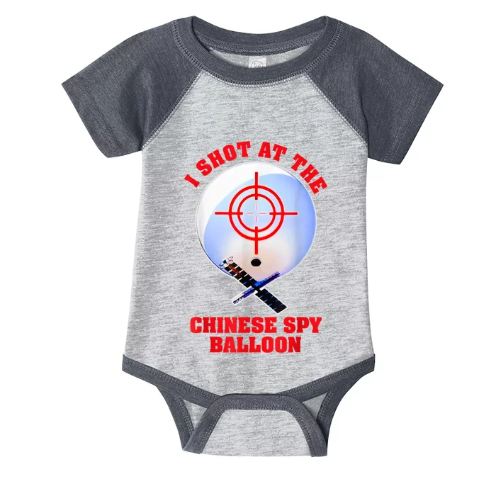 I Shot At The Chinese Spy Balloon Funny Infant Baby Jersey Bodysuit