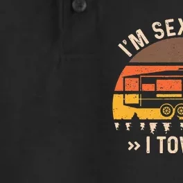 Im Sexy And I Tow It Im Sexy And I Tow It Camping RV Dry Zone Grid Performance Polo