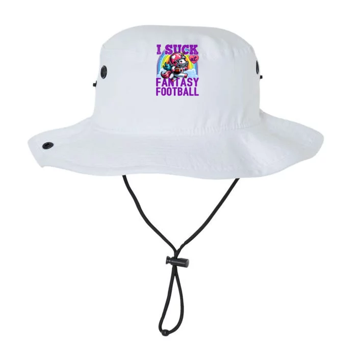 I Suck At Fantasy Football Unicorn Rainbow Loser Legacy Cool Fit Booney Bucket Hat