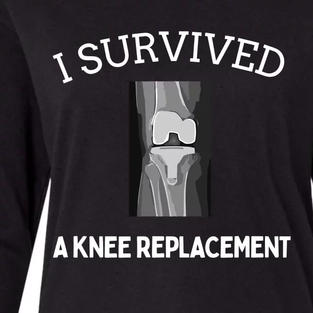 I Survived A Knee Replacement Womens Cotton Relaxed Long Sleeve T-Shirt