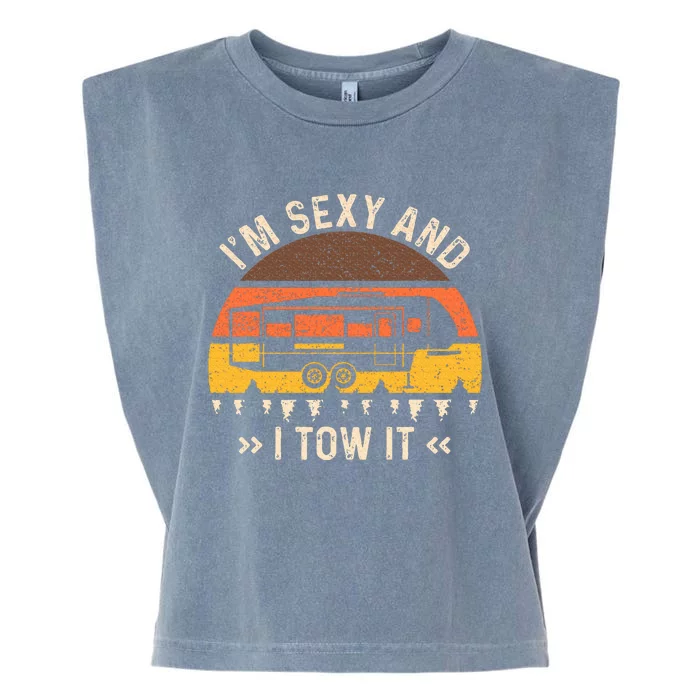 IM Sexy And I Tow It Garment-Dyed Women's Muscle Tee