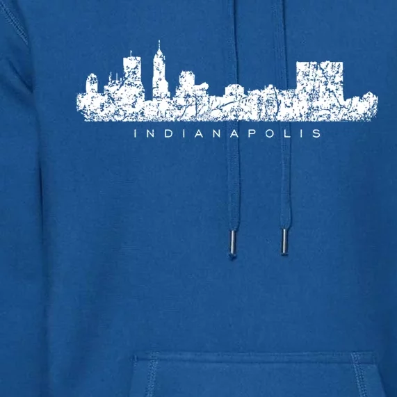 Indianapolis Skyline (Antique White) Gift Premium Hoodie