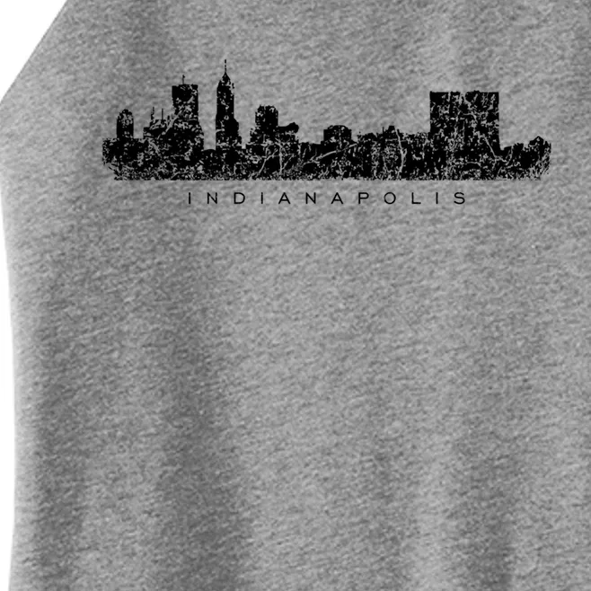 Indianapolis Skyline (Antique White) Gift Women’s Perfect Tri Rocker Tank