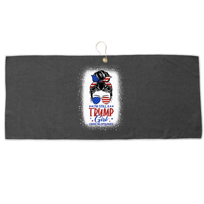 IM Still A Trump Girl I Make No Apologies Trump 2024 Wo Large Microfiber Waffle Golf Towel