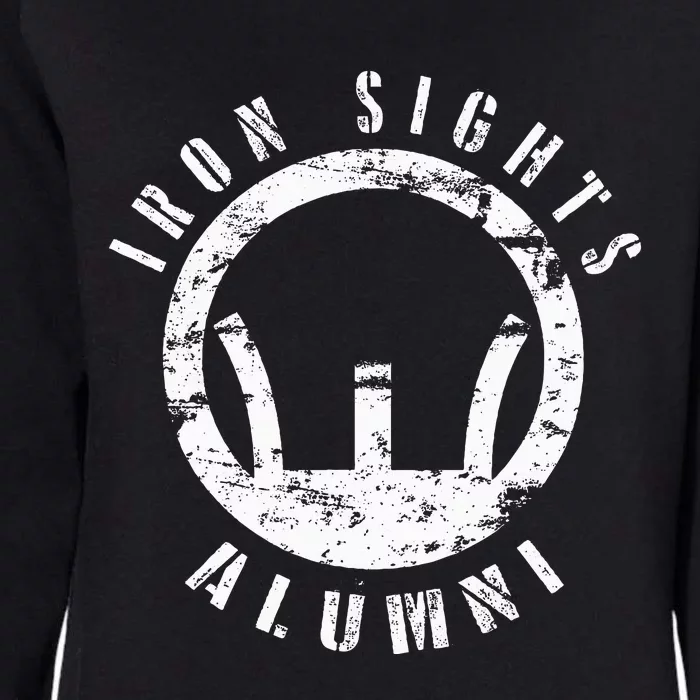 Iron Sights Alumni Boot Camp Shooting Marksmanship Veteran Womens California Wash Sweatshirt