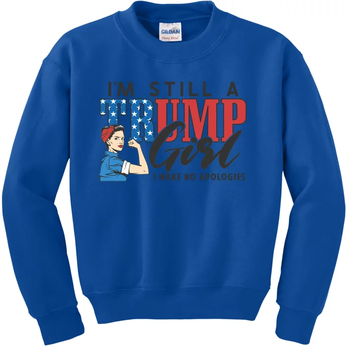 IM Still A Trump Make No Apologies Patriotic American Gift Kids Sweatshirt