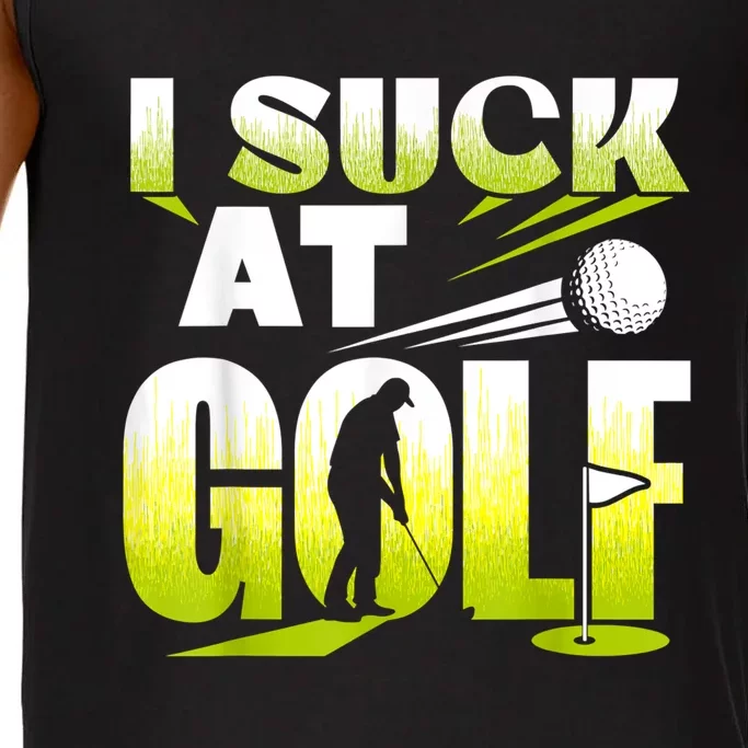 I Suck At Golf Player Golfing Lover Golfer Funny Comfort Colors® Tank Top