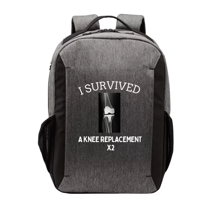 I Survived A Knee Replacet X2 Vector Backpack