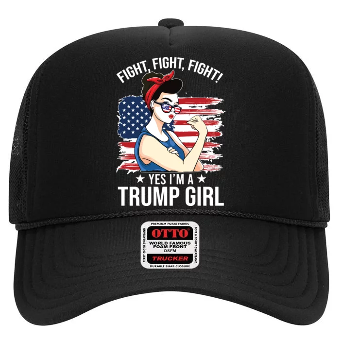 IM Still A Trump Girl I Make No Apologies High Crown Mesh Trucker Hat