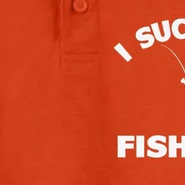 I Suck At Fishing Funny Fishermen Meme Fisher Lover Dry Zone Grid Performance Polo