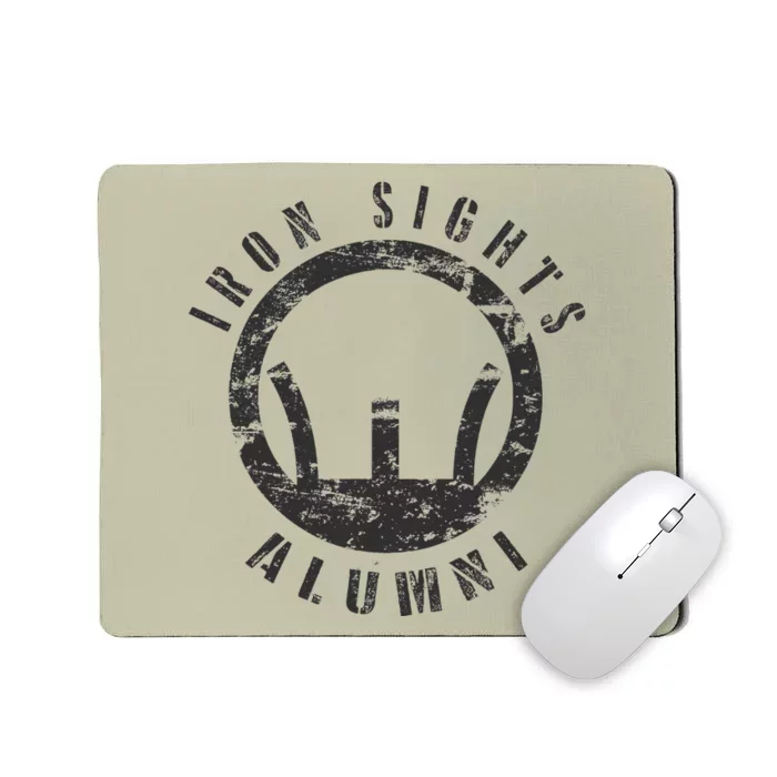 Iron Sights Alumni Boot Camp Shooting Marksmanship Veteran Mousepad