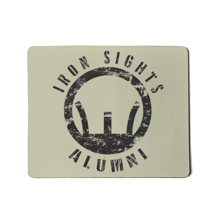 Iron Sights Alumni Boot Camp Shooting Marksmanship Veteran Mousepad