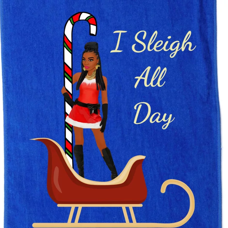 I Sleigh All Day Black Candy Cane Sexy Stripper Pole Dancer Cool Gift Platinum Collection Golf Towel