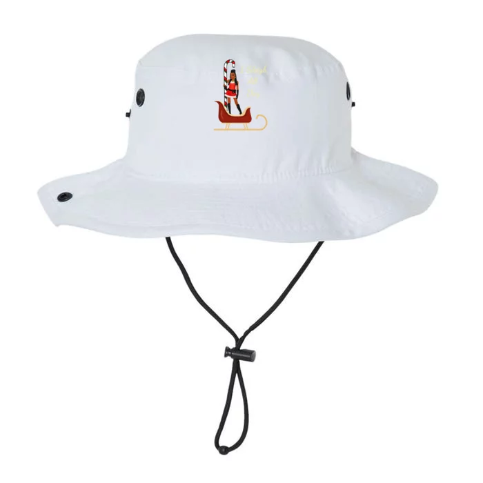 I Sleigh All Day Black Candy Cane Sexy Stripper Pole Dancer Cool Gift Legacy Cool Fit Booney Bucket Hat