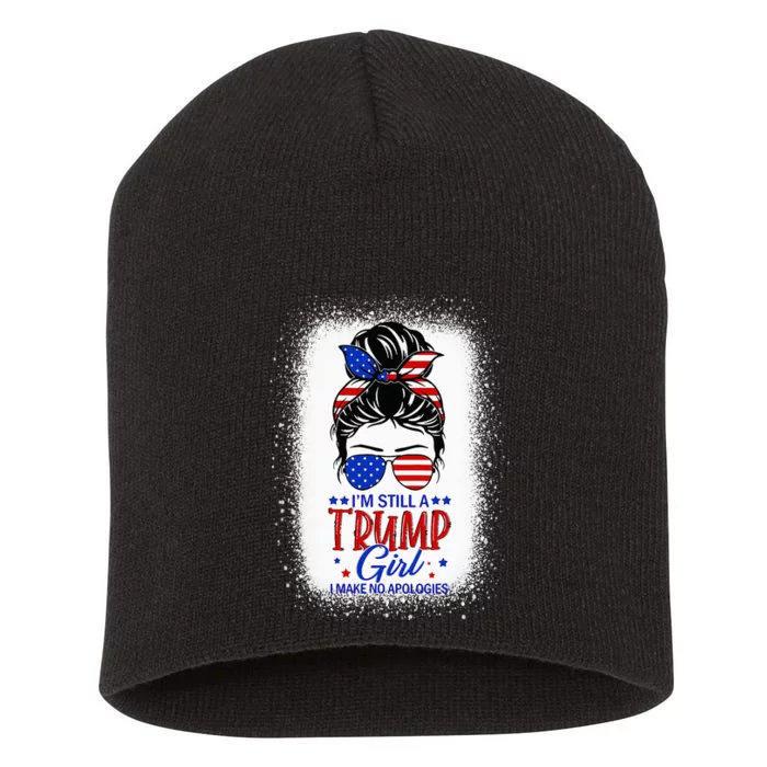 I'm Still A Trump I Make No Apologies Trump 2024 Short Acrylic Beanie