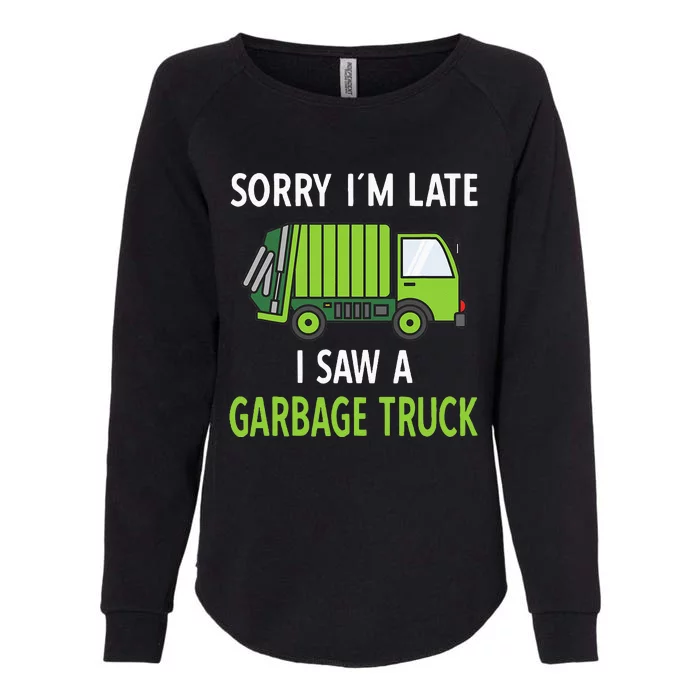 I Saw A Garbage Truck Costume Recycling Garbage Womens California Wash Sweatshirt