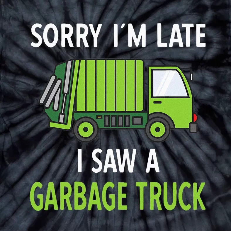 I Saw A Garbage Truck Costume Recycling Garbage Tie-Dye T-Shirt