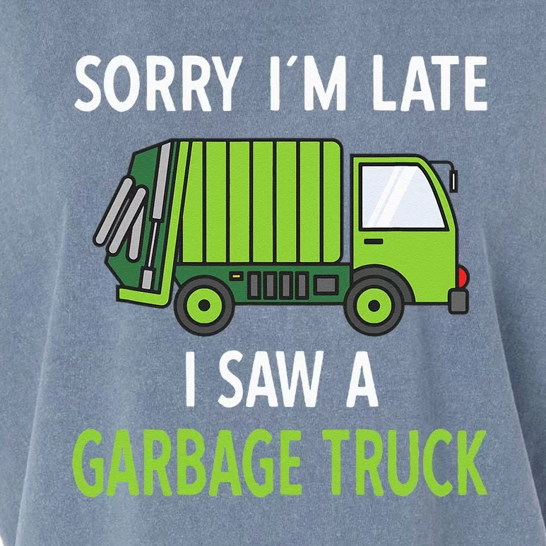 I Saw A Garbage Truck Costume Recycling Garbage Garment-Dyed Women's Muscle Tee