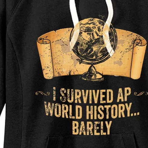 I Survived Ap World History Barely Women's Fleece Hoodie