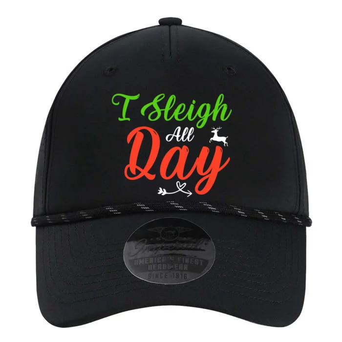 I Sleigh All Day Funny Christmas Gift Performance The Dyno Cap