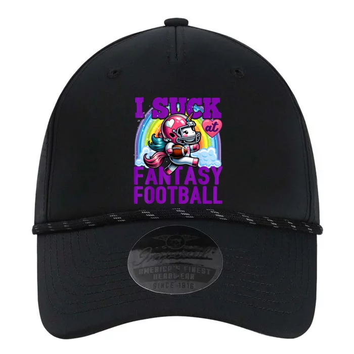 I Suck At Fantasy Football Unicorn Rainbow Loser Performance The Dyno Cap