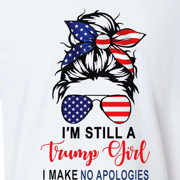 IM Still A Trump Girl Make No Apologies Patriotic American Sueded Cloud Jersey T-Shirt