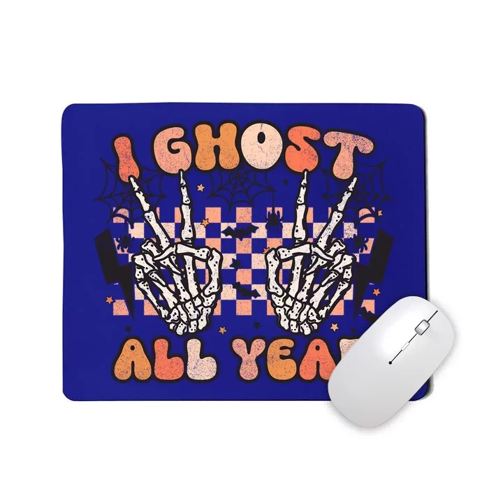 I Skeleton All Year Halloween Skeleton Costume Retro Groovy Meaningful Gift Mousepad