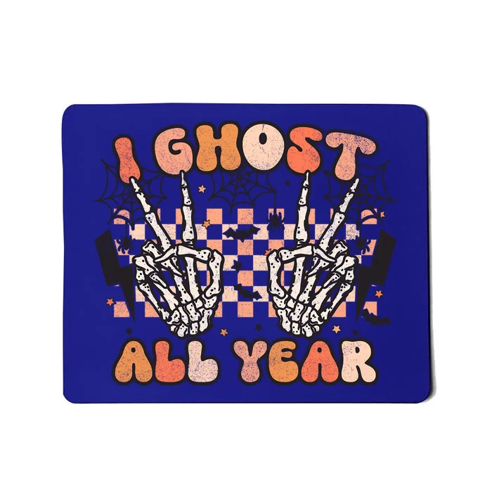 I Skeleton All Year Halloween Skeleton Costume Retro Groovy Meaningful Gift Mousepad