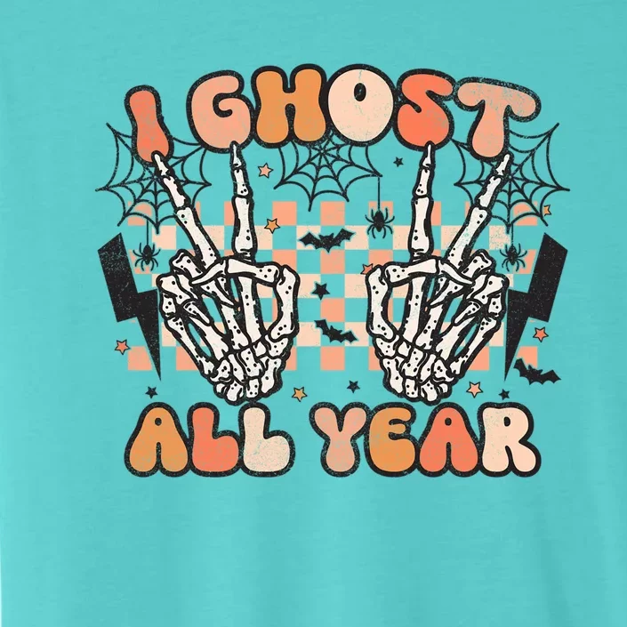 I Skeleton All Year Halloween Skeleton Costume Retro Groovy Meaningful Gift ChromaSoft Performance T-Shirt