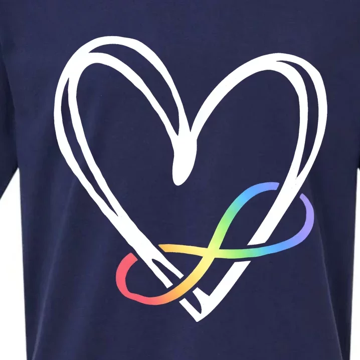 Infinity Symbol Autism Awareness Month Sueded Cloud Jersey T-Shirt