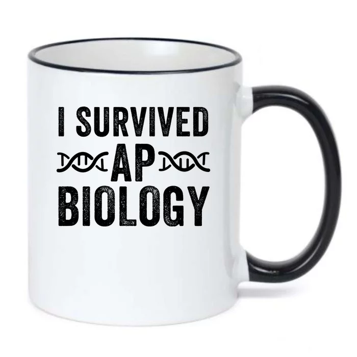 I Survived Ap Biology Ap Bio Exam High School Funny Ap Bio Biology Class Black Color Changing Mug