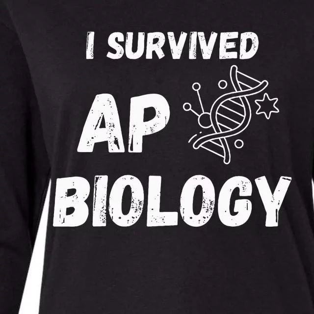 I Survived Ap Biology Ap Bio Exam Womens Cotton Relaxed Long Sleeve T-Shirt