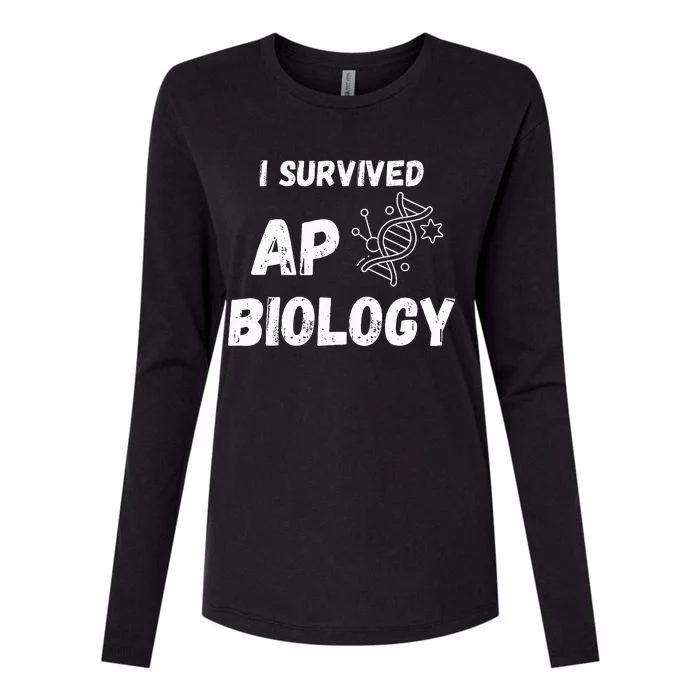 I Survived Ap Biology Ap Bio Exam Womens Cotton Relaxed Long Sleeve T-Shirt