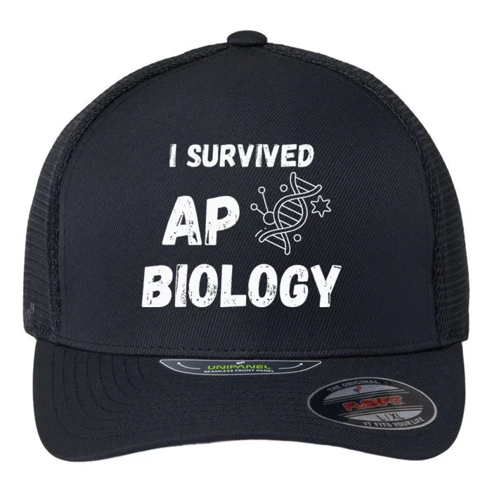 I Survived Ap Biology Ap Bio Exam Flexfit Unipanel Trucker Cap