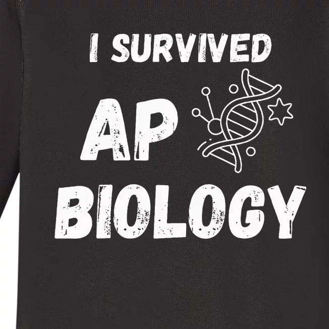 I Survived Ap Biology Ap Bio Exam Baby Long Sleeve Bodysuit