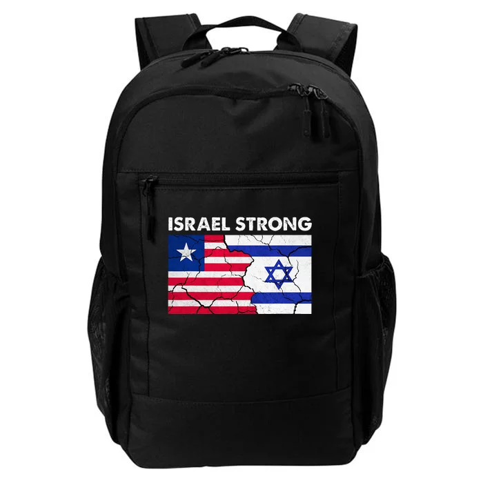 Israel Strong American Israel Flag Stand With Israel Daily Commute Backpack