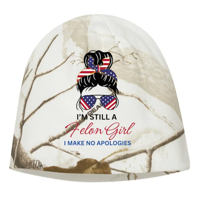 IM Still A Felon Girl 2024 Funny Election Kati - Camo Knit Beanie