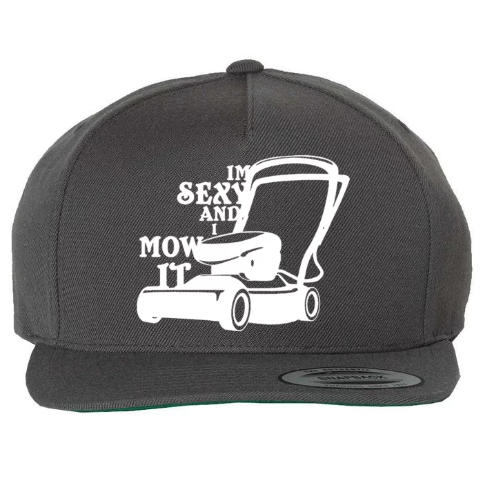 IM Sexy And I Mow It Wool Snapback Cap