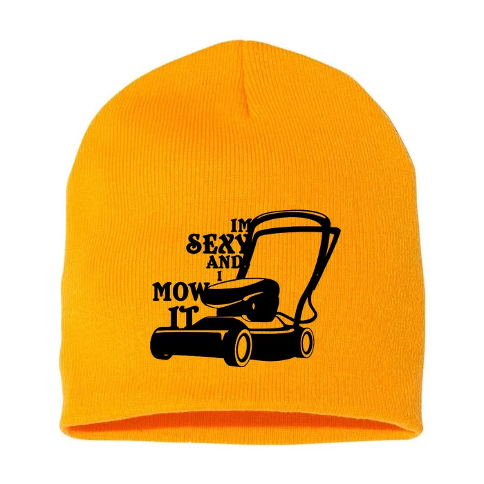 IM Sexy And I Mow It Short Acrylic Beanie