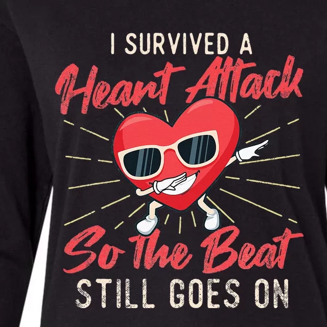 I Survived A Heart Attack Heart Attack Survivor Recovery Womens Cotton Relaxed Long Sleeve T-Shirt