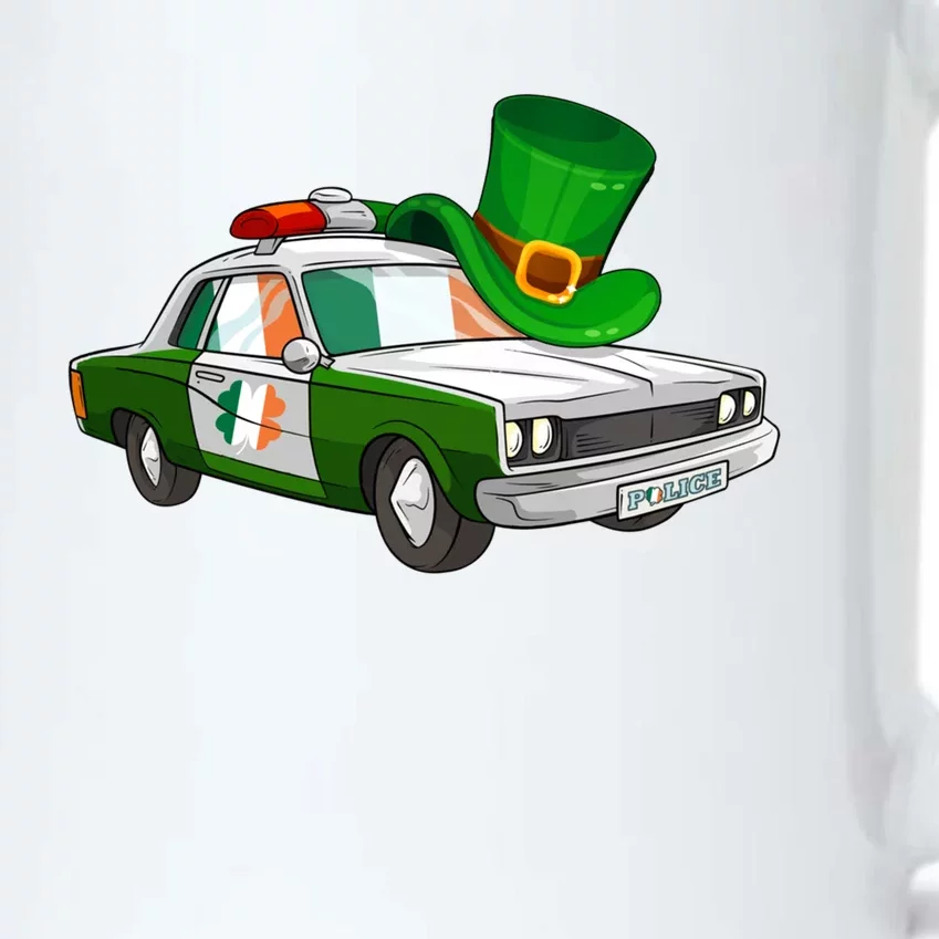 Irish Shamrock American Flag Police Car St Patrick's Day Great Gift Black Color Changing Mug